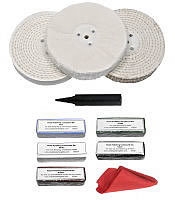 Angle Grinder / Car Polisher Metal Polishing Kit - 125mm x 25mm