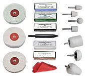 Aluminium, Brass, Stainless Steel Metal Polishing Kit - Drill Use