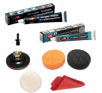 Autosol Acrylic and Plastic Cleaning Polishing Kit
