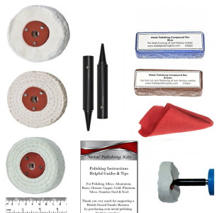 Bench Grinder Add-On Aluminium Polishing Kit - 75mm