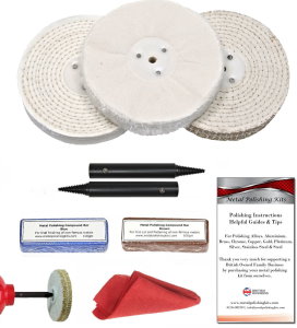 Bench Grinder Add-On Aluminium Polishing Kit - 125mm