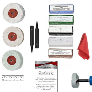 Bench Grinder Add-On Metal Polishing Kit - 75mm