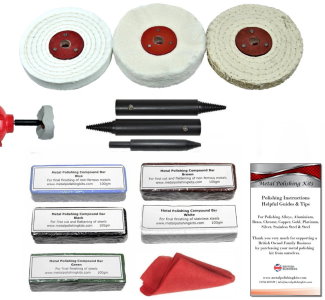 Bench Grinder Add-On 4 inch Metal Polishing Kit