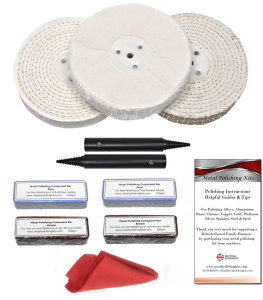 Bench Grinder Add-On Aluminium Polishing Kit - 150mm x 12mm