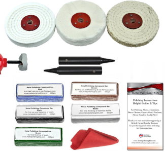 Bench Grinder Add-On Metal Polishing Kit - 100mm