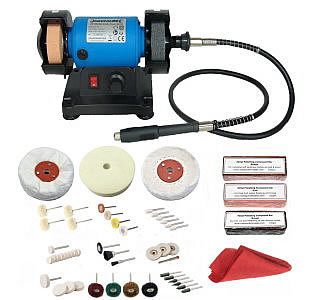 120W Jewellery Polishing Machine With Felt Wheel