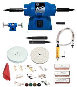150W Jewellery Polisher With 125mm With Flexib le Drive Shaft