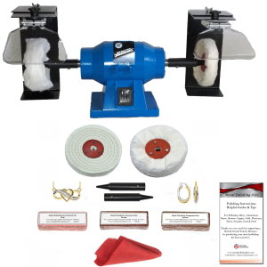 150W Jewellery Polishing Machine With Splash Guards