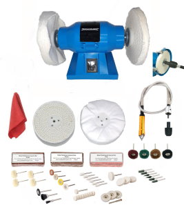 150W Jewellery Polisher 6 Inch With Flexible Drive Shaft Polishing Kit