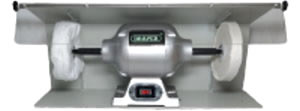 Metal Polishing Machine In A Metal Cabinet