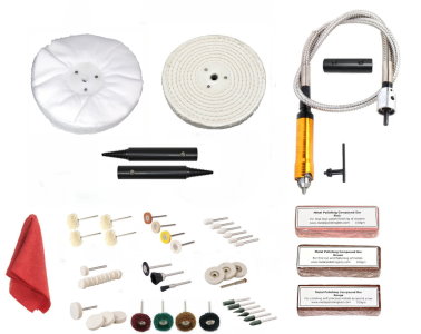 Bench Grinder Conversion Jewellery Polishing Kit + Flexi drive shaft 125mm