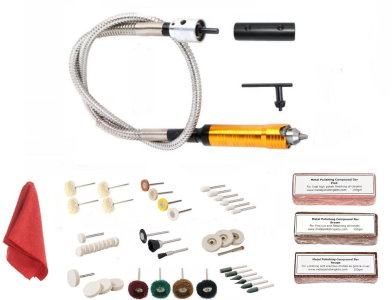 Bench Grinder Conversion Jewellery Polishing Kit + Flexi drive shaft