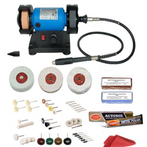 120W Mini Metal Polishing Msachine With Autosol Metal Polish