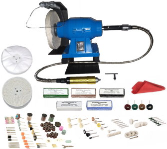 150W Metal Polishing Machine On Stand With Rotary Tool Bits