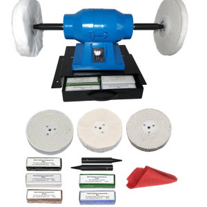 150W Metal Polishing Machine On Stand With Drawers