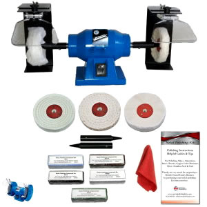 150W Metal Polishing Machine With Splash Guards