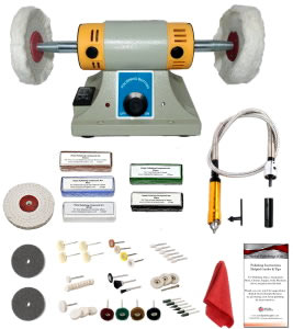 350W Variable Speed Metal Polishing Machine With Flexible Drive Shaft