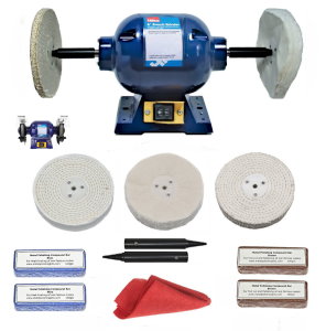 370W Bench Grinder With Aluminium Polishing Kit