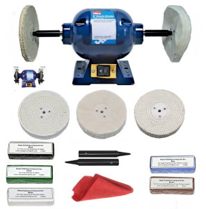370W Bench Grinder With Metal Polishing Kit