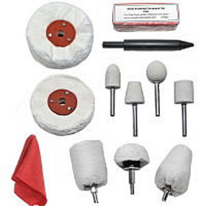 Chrome Polishing Kit With  Mounted Cotton Mops