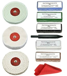 Aluminium, Stainless Steel Polishing Kit 100mm