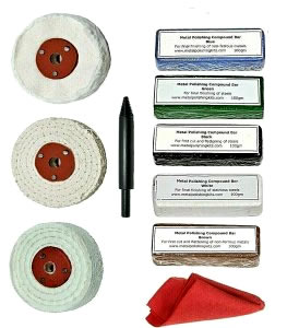 Aluminium, Stainless Steel Polishing Kit 77mm