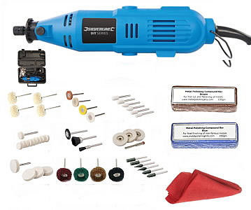 135W Rotary Tool With Aluminium Polishing Kit