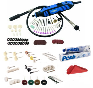 180W Rotary Tool Metal Polishing Kit With Peek Polish