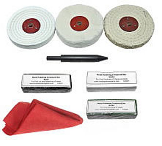 Stainless Steel Polishing Kit 100mm Polishing Wheels