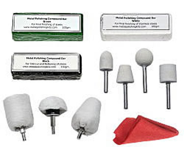 Felt and Mounted Cotton Kit For Polishing Stainless Steel