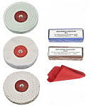 Aluminium Polishing Wheels and Compound Bars 4 inch
