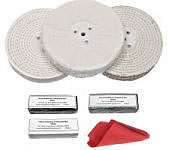Stainless Steel Metal Polishing Wheels and Compounds 6 inch x 1/2 inch